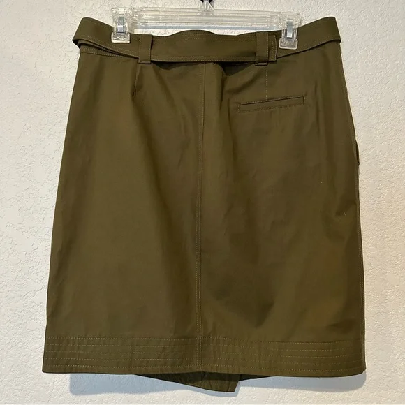 New $119 Zara Surplus Military Khaki Skirt SRPLS CTTN SKRT 07 Large 9382/053 - Picture 7 of 8